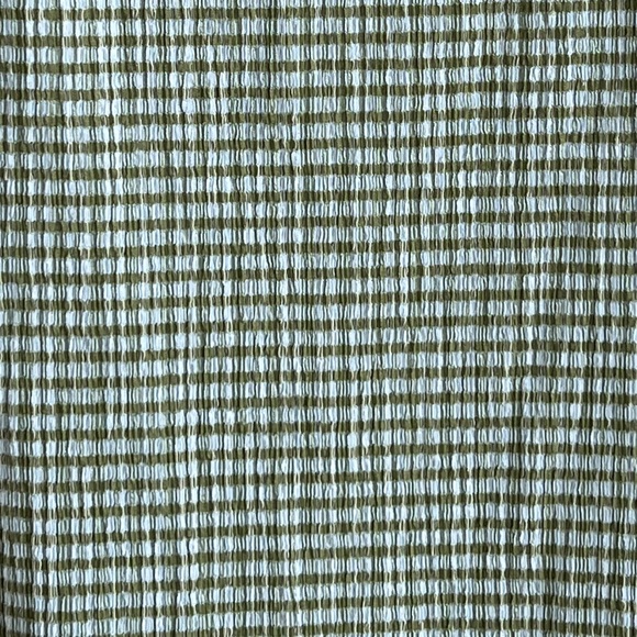 🏷️ SOLD • WILFRED • Verona Seersucker Midi Dress in Hayward Htw Bl/Scin Gr • M - Picture 11 of 14